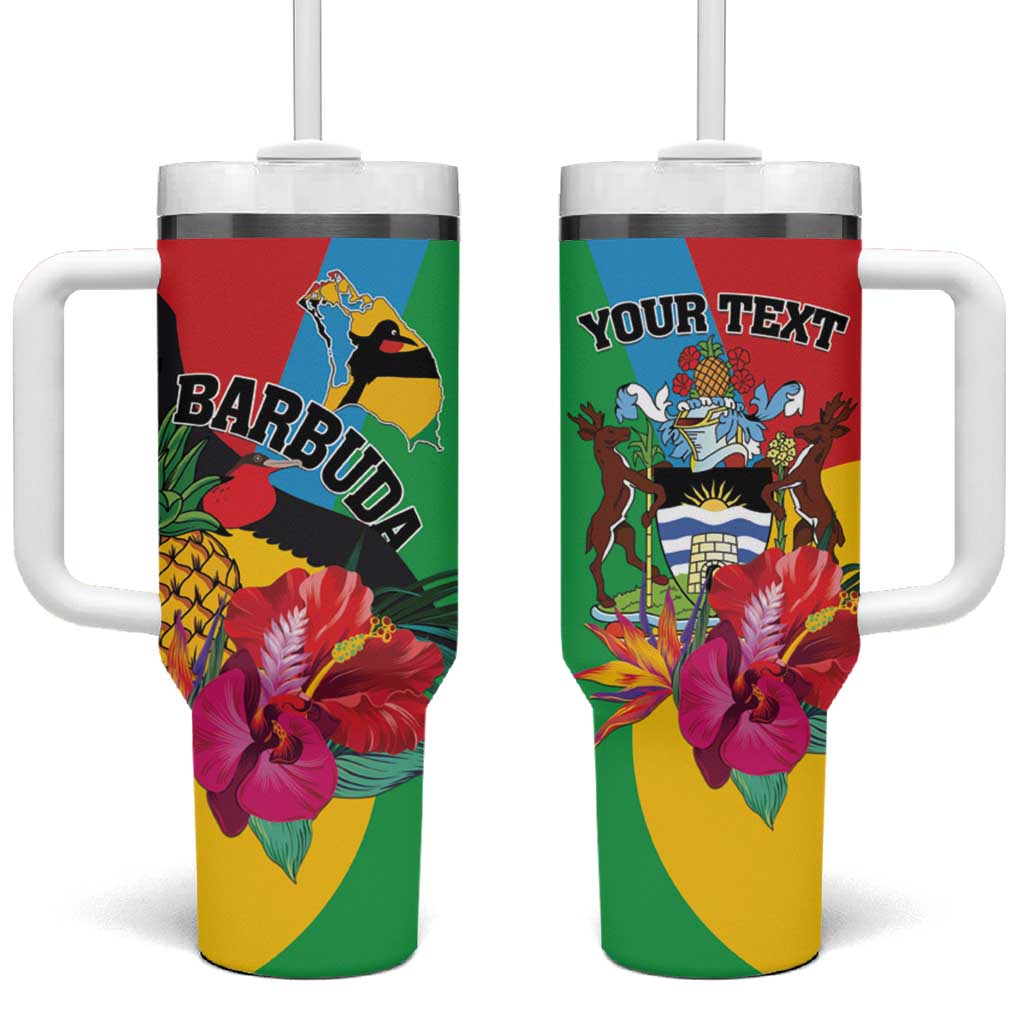 Personalised Barbuda Tumbler With Handle Frigate Bird Tropical Style - Wonder Print Shop