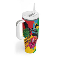 Personalised Barbuda Tumbler With Handle Frigate Bird Tropical Style - Wonder Print Shop