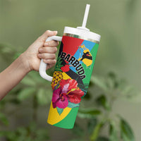 Personalised Barbuda Tumbler With Handle Frigate Bird Tropical Style - Wonder Print Shop