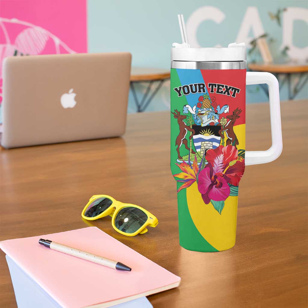 Personalised Barbuda Tumbler With Handle Frigate Bird Tropical Style - Wonder Print Shop