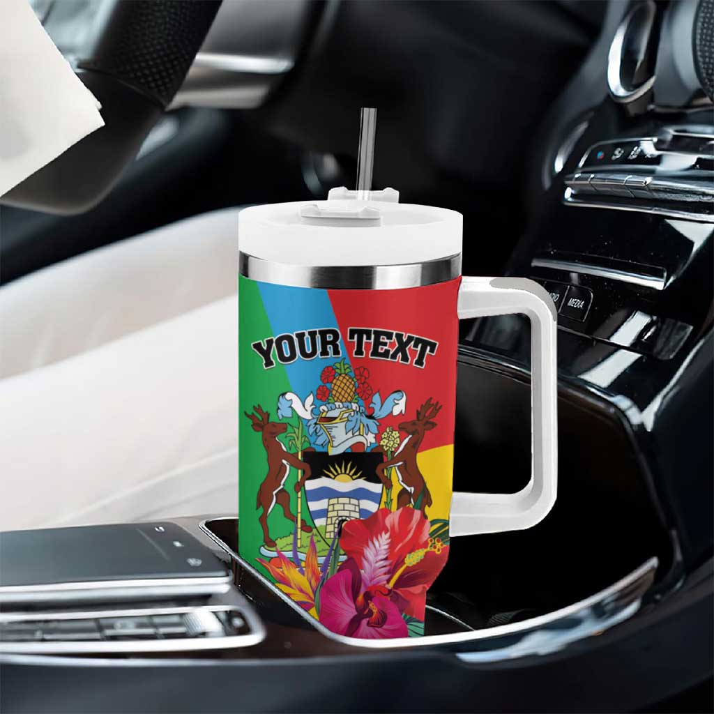 Personalised Barbuda Tumbler With Handle Frigate Bird Tropical Style - Wonder Print Shop