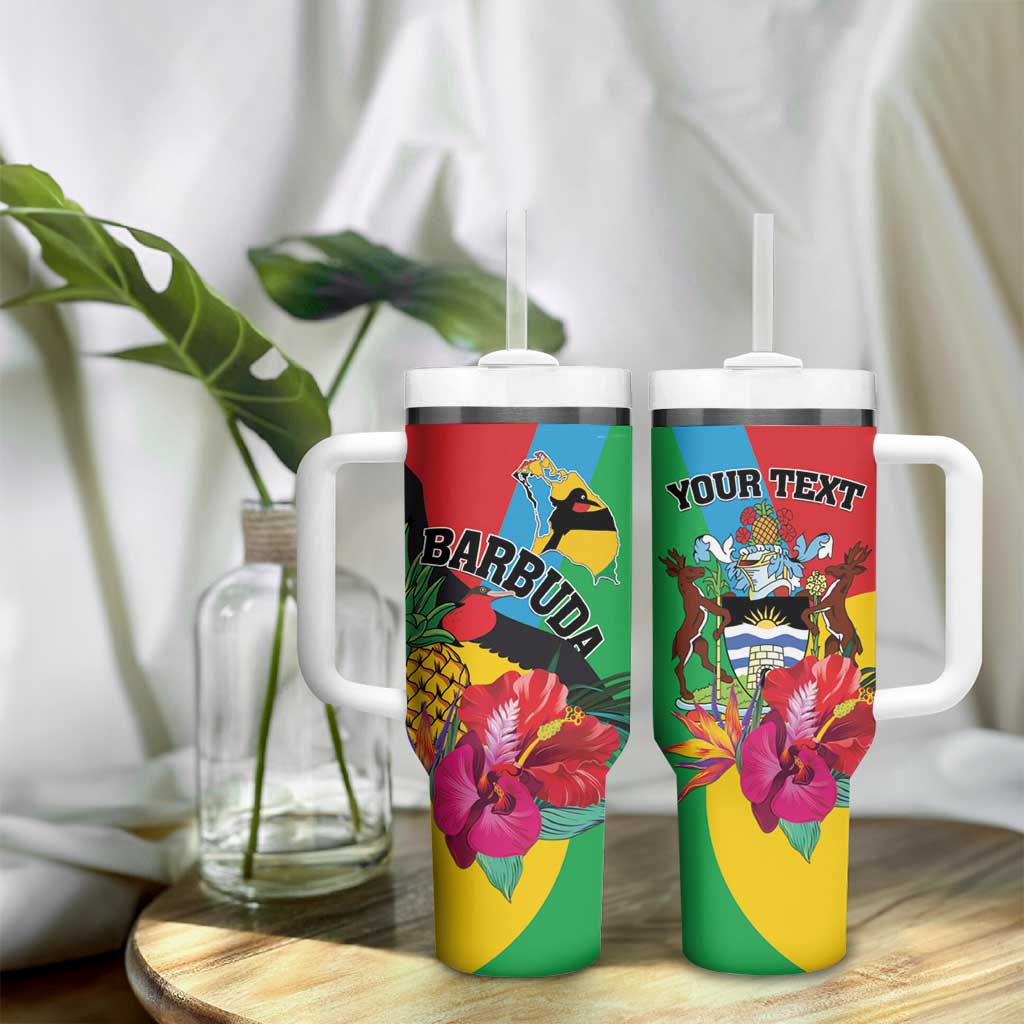 Personalised Barbuda Tumbler With Handle Frigate Bird Tropical Style - Wonder Print Shop