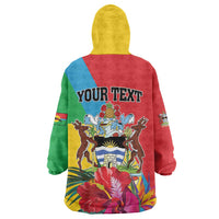 Personalised Barbuda Wearable Blanket Hoodie Frigate Bird Tropical Style - Wonder Print Shop