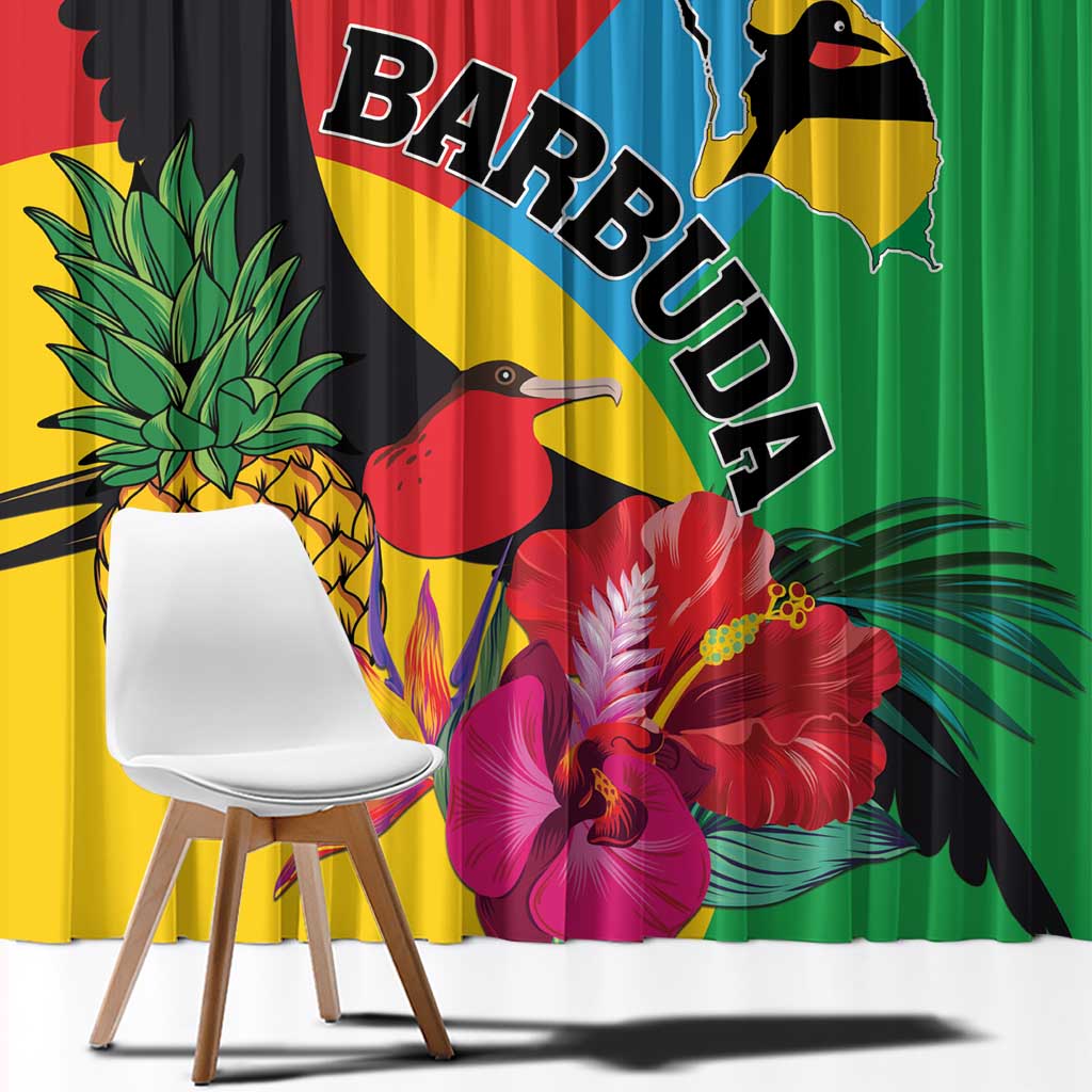 Barbuda Window Curtain Frigate Bird Tropical Style - Wonder Print Shop