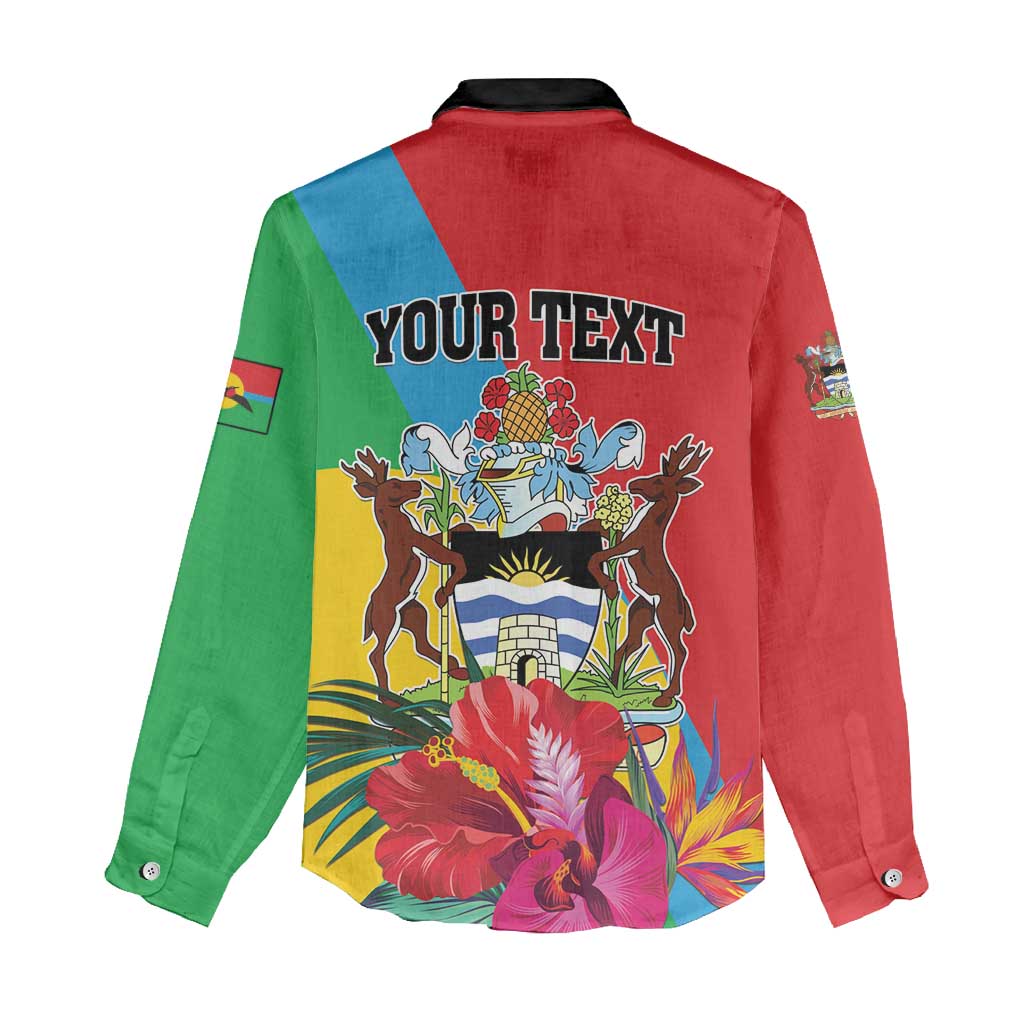 Personalised Barbuda Women Casual Shirt Frigate Bird Tropical Style - Wonder Print Shop