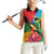 Personalised Barbuda Women Sleeveless Polo Shirt Frigate Bird Tropical Style - Wonder Print Shop