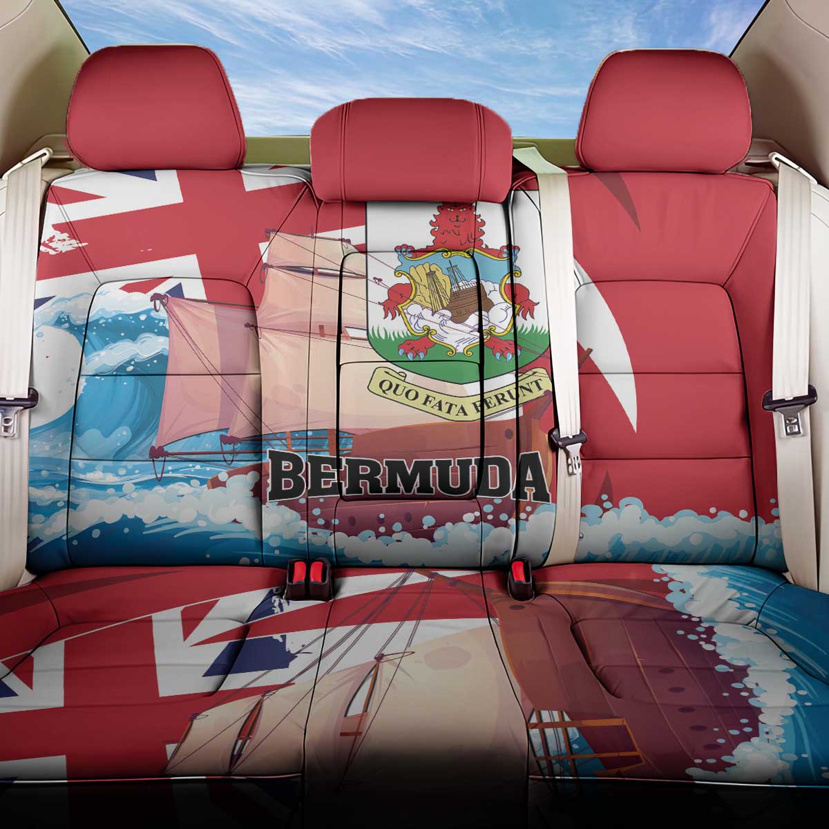 Bermuda Back Car Seat Cover Quo Fata Ferunt