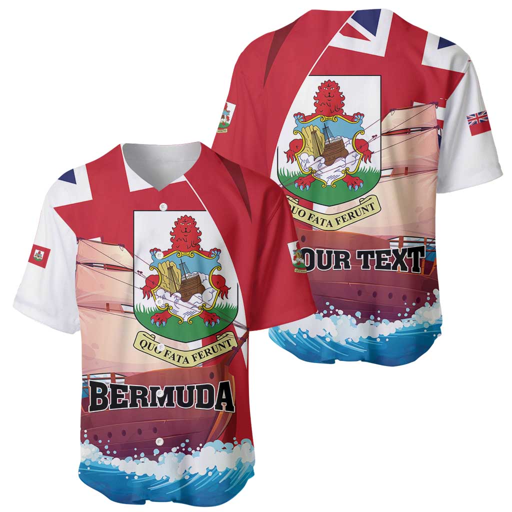 Personalised Bermuda Baseball Jersey Quo Fata Ferunt