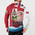 Personalised Bermuda Button Sweatshirt Quo Fata Ferunt