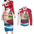 Personalised Bermuda Couples Matching Long Sleeve Bodycon Dress and Long Sleeve Button Shirt Quo Fata Ferunt