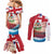 Personalised Bermuda Couples Matching Mermaid Dress and Long Sleeve Button Shirt Quo Fata Ferunt