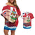 Personalised Bermuda Couples Matching Off Shoulder Short Dress and Hawaiian Shirt Quo Fata Ferunt