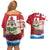 Personalised Bermuda Couples Matching Off Shoulder Short Dress and Hawaiian Shirt Quo Fata Ferunt