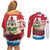 Personalised Bermuda Couples Matching Off Shoulder Short Dress and Long Sleeve Button Shirt Quo Fata Ferunt