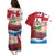 Personalised Bermuda Couples Matching Puletasi and Hawaiian Shirt Quo Fata Ferunt