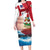 Personalised Bermuda Family Matching Long Sleeve Bodycon Dress and Hawaiian Shirt Quo Fata Ferunt