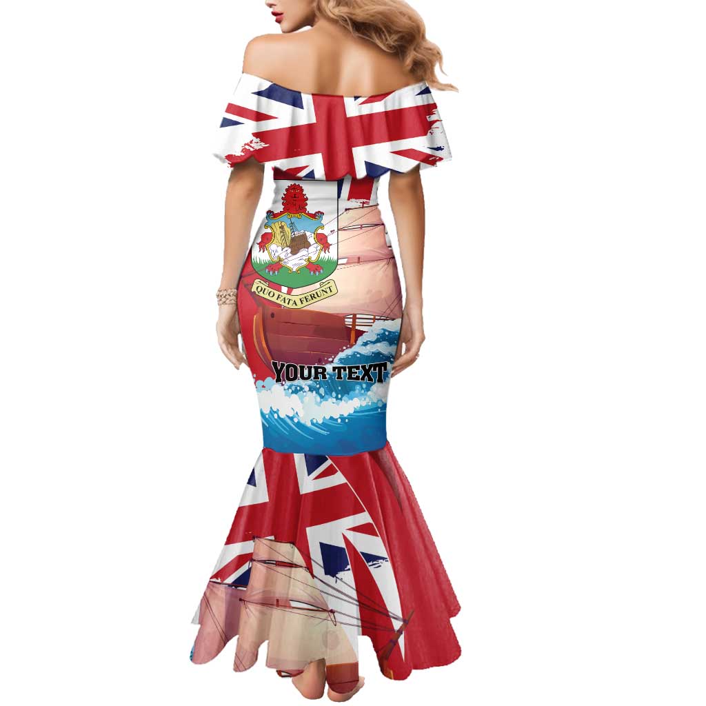 Personalised Bermuda Family Matching Mermaid Dress and Hawaiian Shirt Quo Fata Ferunt
