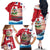 Personalised Bermuda Family Matching Off The Shoulder Long Sleeve Dress and Hawaiian Shirt Quo Fata Ferunt