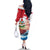 Personalised Bermuda Family Matching Off The Shoulder Long Sleeve Dress and Hawaiian Shirt Quo Fata Ferunt