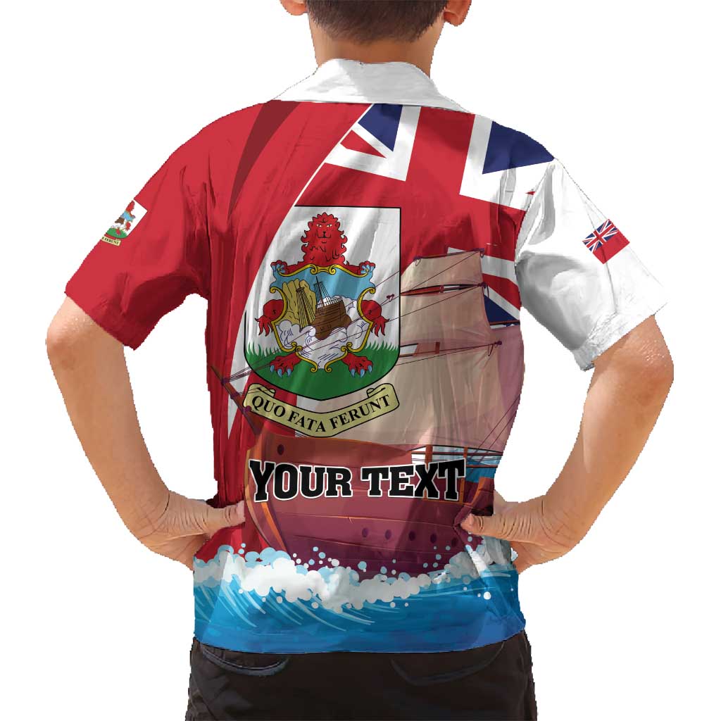 Personalised Bermuda Family Matching Off Shoulder Maxi Dress and Hawaiian Shirt Quo Fata Ferunt - Wonder Print Shop