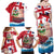 Personalised Bermuda Family Matching Off Shoulder Maxi Dress and Hawaiian Shirt Quo Fata Ferunt - Wonder Print Shop