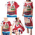 Personalised Bermuda Family Matching Puletasi and Hawaiian Shirt Quo Fata Ferunt