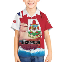 Personalised Bermuda Family Matching Tank Maxi Dress and Hawaiian Shirt Quo Fata Ferunt - Wonder Print Shop