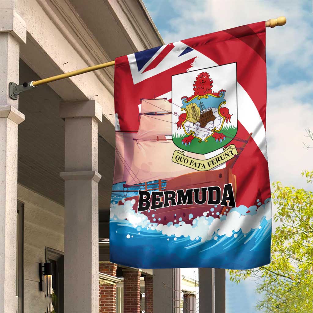 Bermuda Garden Flag Quo Fata Ferunt - Wonder Print Shop