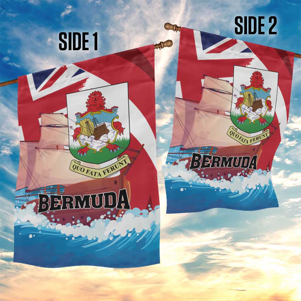 Bermuda Garden Flag Quo Fata Ferunt - Wonder Print Shop