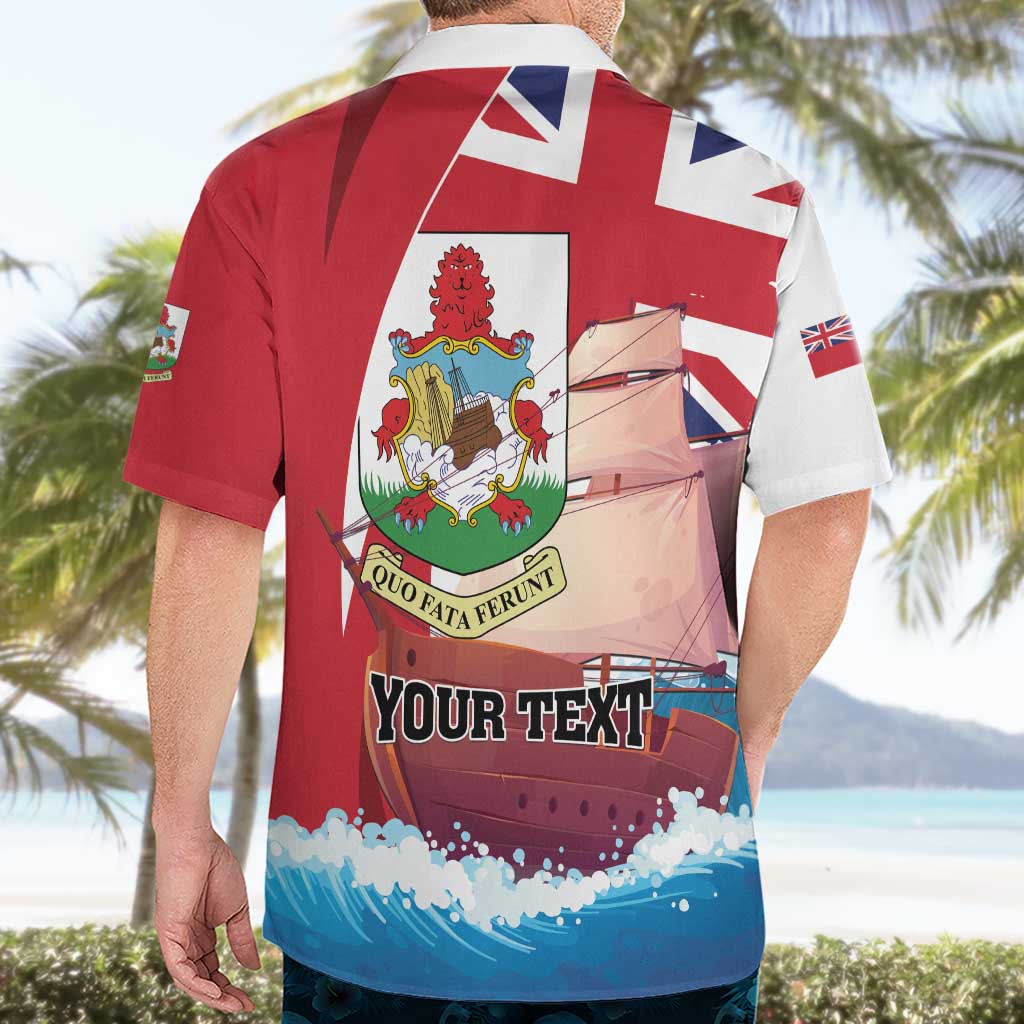 Personalised Bermuda Hawaiian Shirt Quo Fata Ferunt - Wonder Print Shop