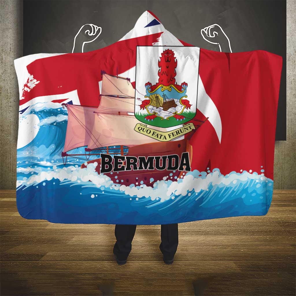 Bermuda Hooded Blanket Quo Fata Ferunt - Wonder Print Shop