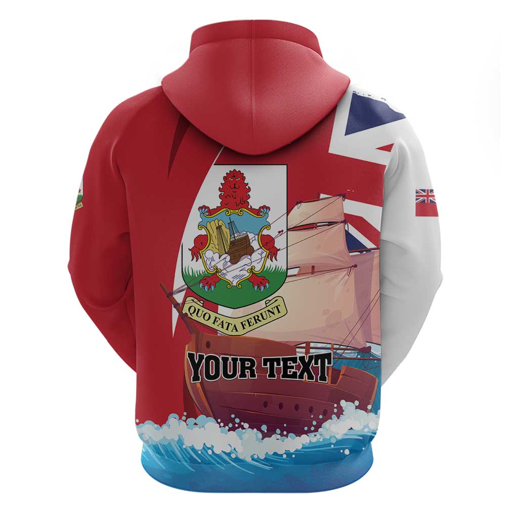 Personalised Bermuda Hoodie Quo Fata Ferunt - Wonder Print Shop