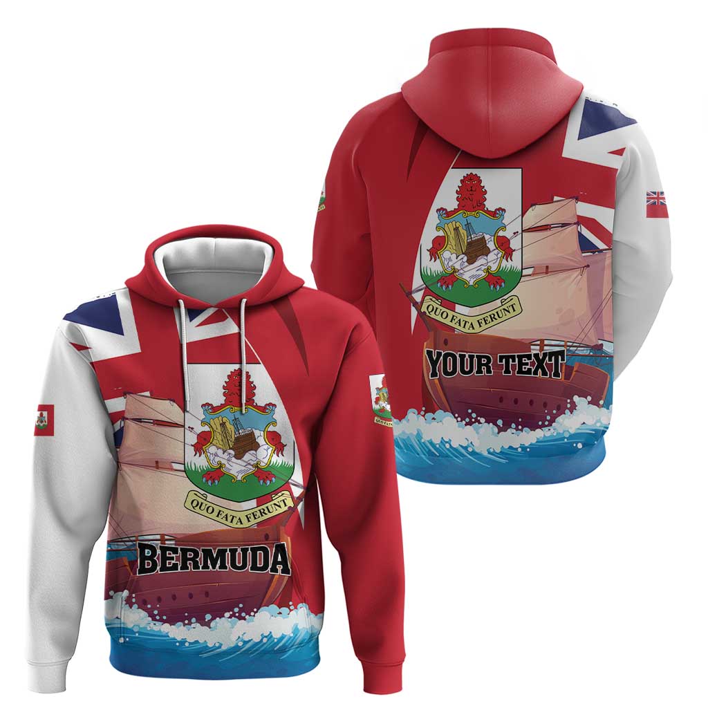 Personalised Bermuda Hoodie Quo Fata Ferunt - Wonder Print Shop