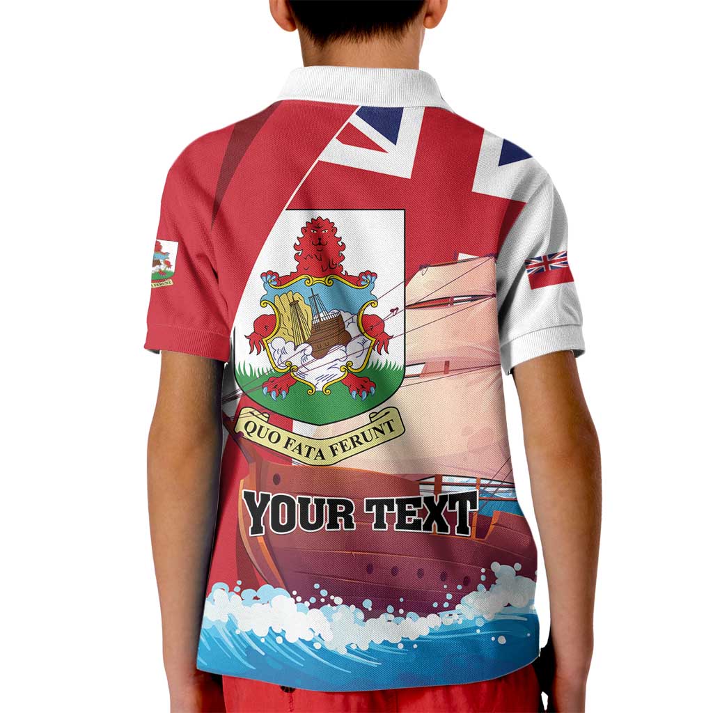 Personalised Bermuda Kid Polo Shirt Quo Fata Ferunt - Wonder Print Shop