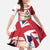 Personalised Bermuda Kid Short Sleeve Dress Quo Fata Ferunt - Wonder Print Shop