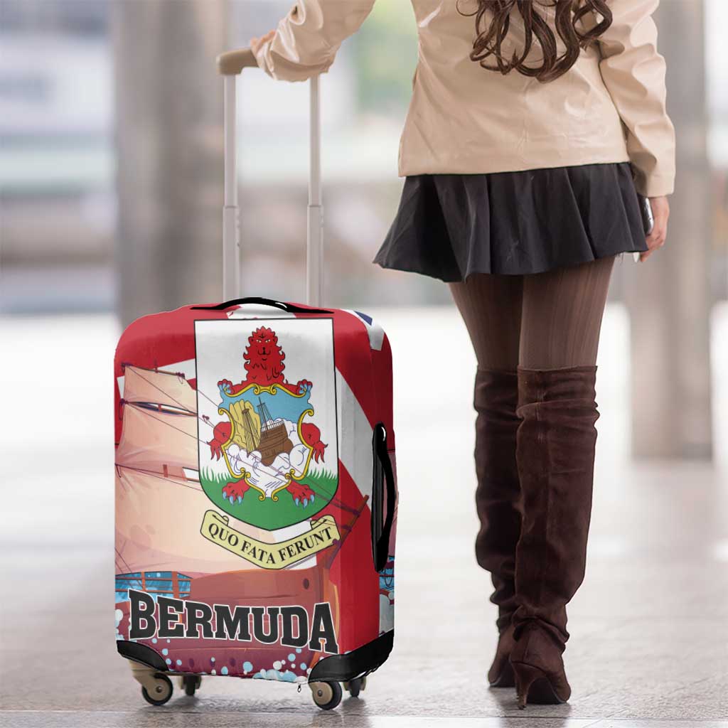 Bermuda Luggage Cover Quo Fata Ferunt - Wonder Print Shop