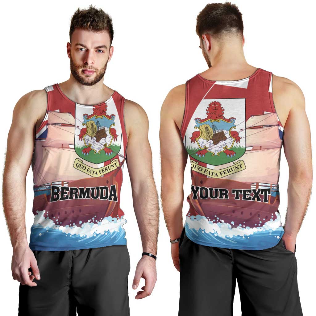 Personalised Bermuda Men Tank Top Quo Fata Ferunt - Wonder Print Shop