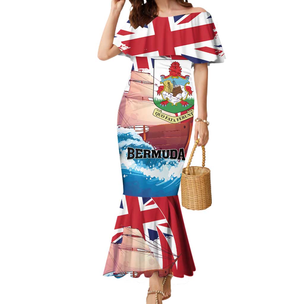 Personalised Bermuda Mermaid Dress Quo Fata Ferunt - Wonder Print Shop