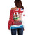 Personalised Bermuda Off Shoulder Sweater Quo Fata Ferunt - Wonder Print Shop