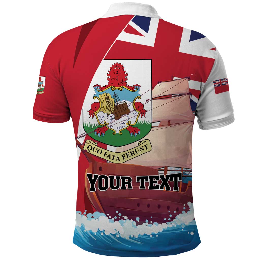 Personalised Bermuda Polo Shirt Quo Fata Ferunt - Wonder Print Shop