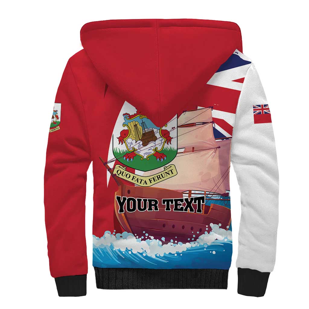 Personalised Bermuda Sherpa Hoodie Quo Fata Ferunt - Wonder Print Shop