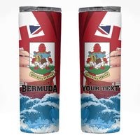 Personalised Bermuda Skinny Tumbler Quo Fata Ferunt - Wonder Print Shop