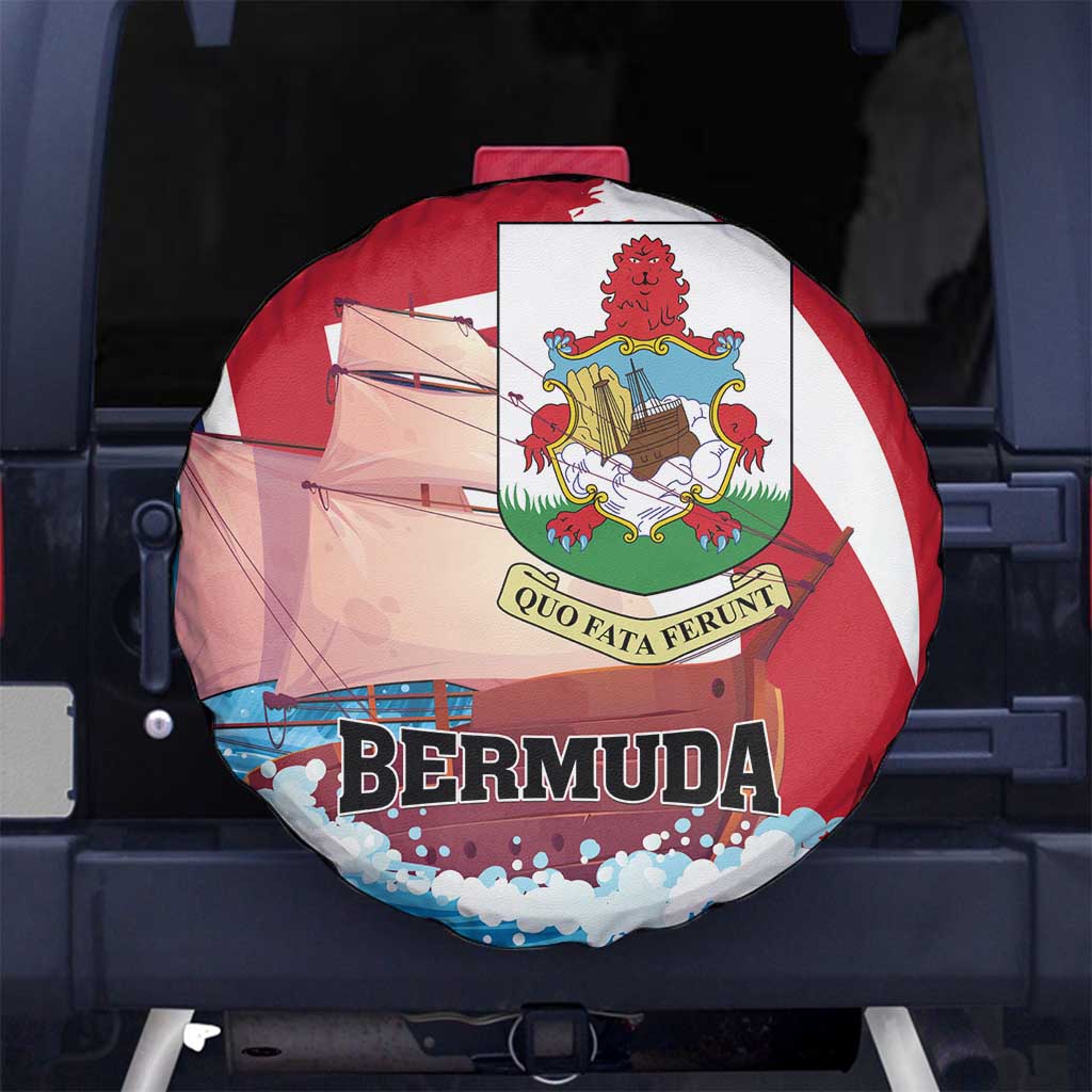 Bermuda Spare Tire Cover Quo Fata Ferunt - Wonder Print Shop