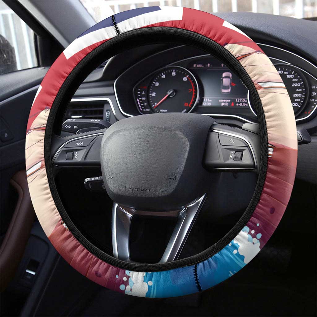 Bermuda Steering Wheel Cover Quo Fata Ferunt - Wonder Print Shop