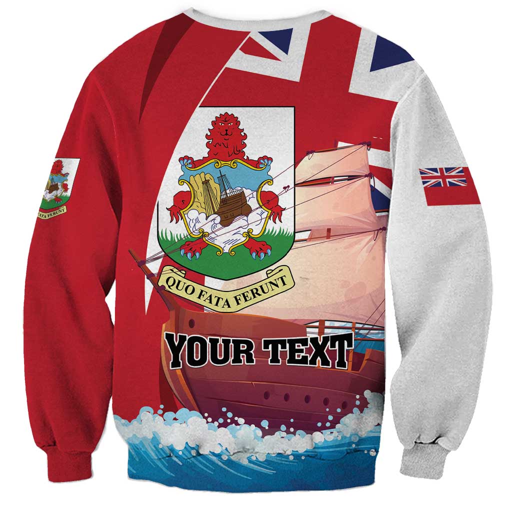 Personalised Bermuda Sweatshirt Quo Fata Ferunt - Wonder Print Shop