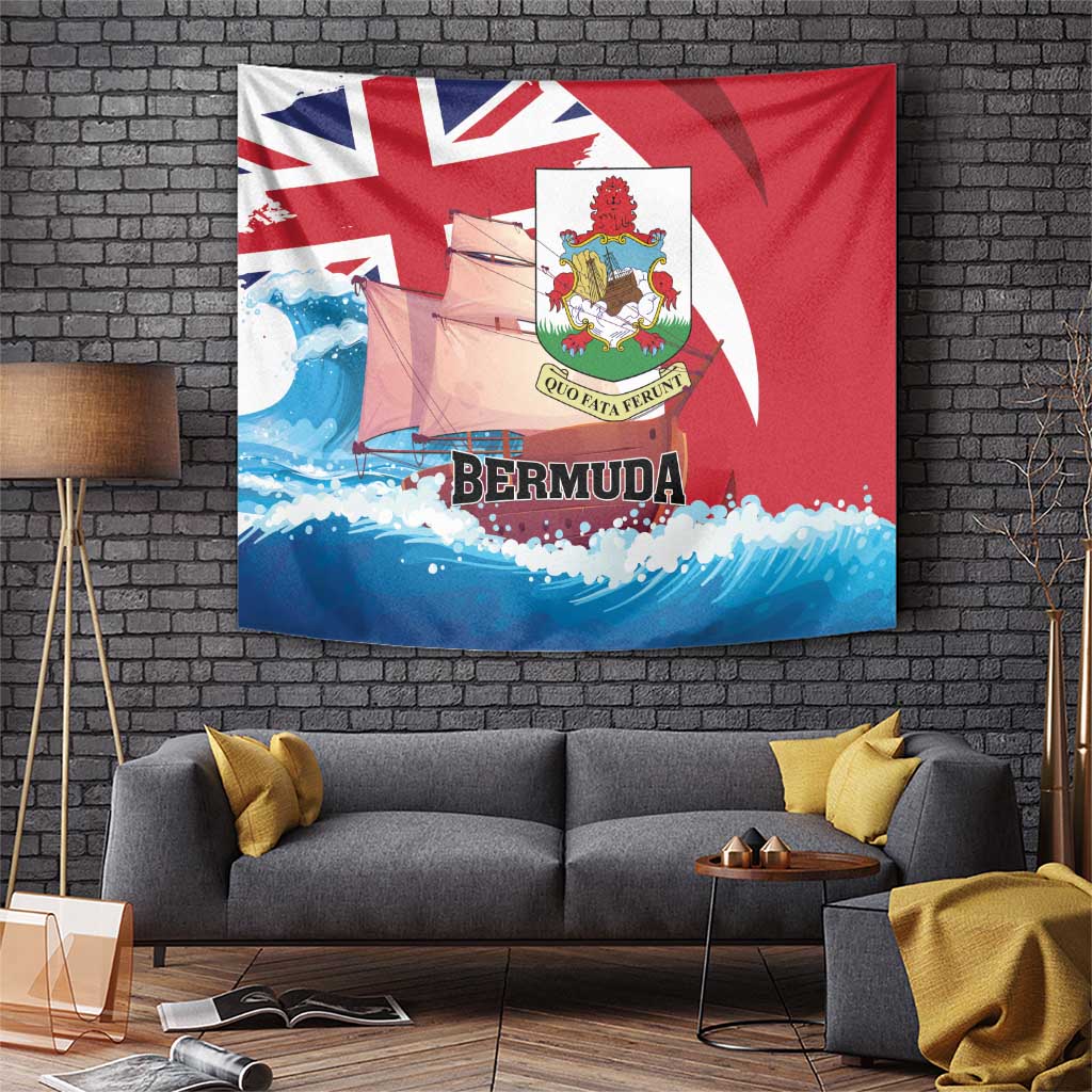 Bermuda Tapestry Quo Fata Ferunt - Wonder Print Shop