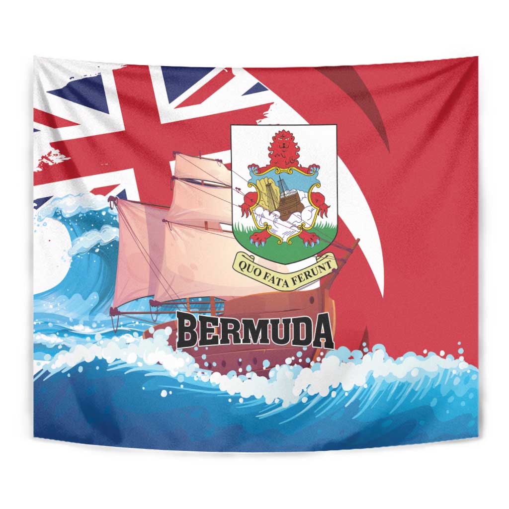 Bermuda Tapestry Quo Fata Ferunt - Wonder Print Shop