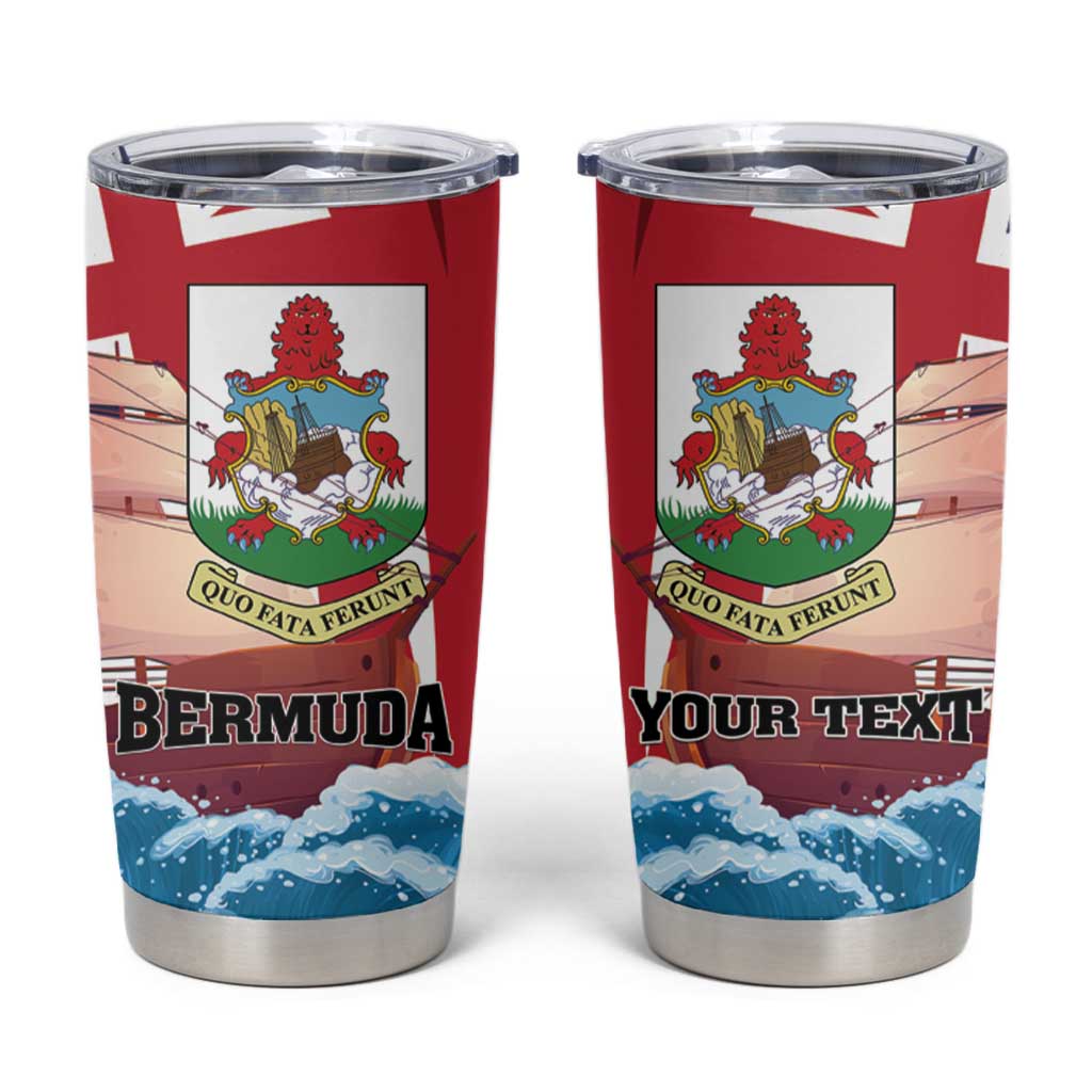 Personalised Bermuda Tumbler Cup Quo Fata Ferunt - Wonder Print Shop