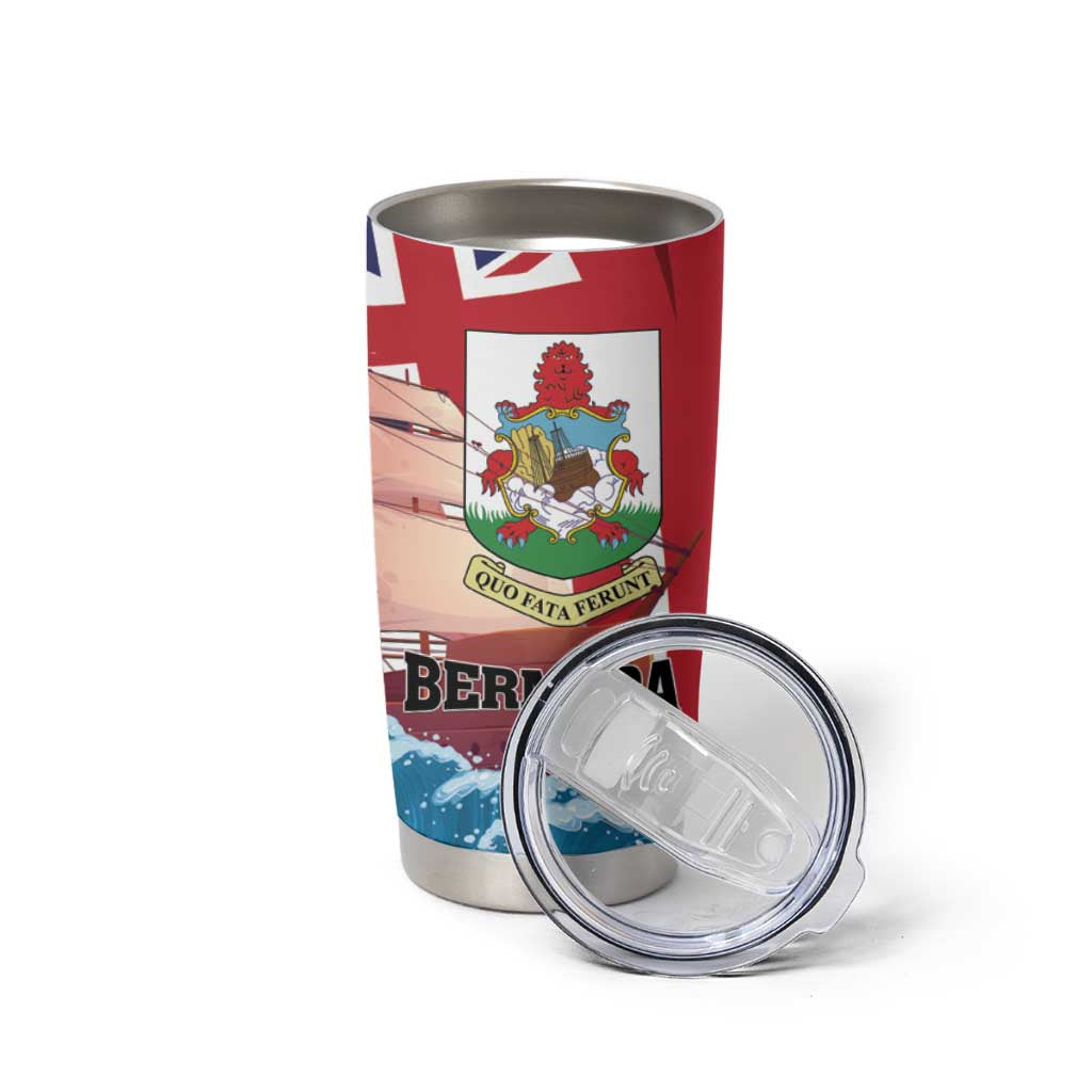 Personalised Bermuda Tumbler Cup Quo Fata Ferunt - Wonder Print Shop
