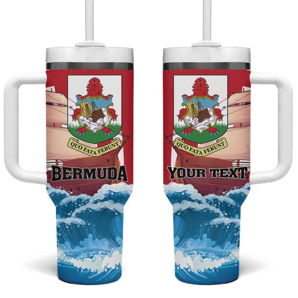 Personalised Bermuda Tumbler With Handle Quo Fata Ferunt - Wonder Print Shop